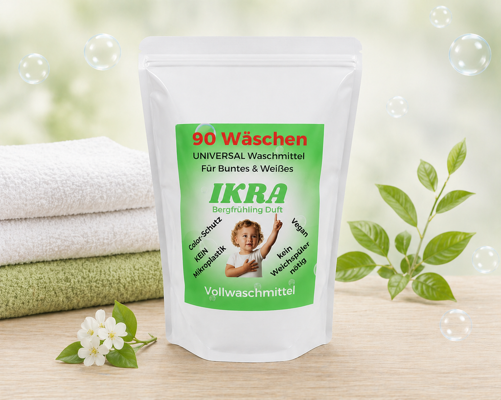 IKRA Pulver – 1× 3,0 kg (90 Wäschen) Grundpreis 3,33 € KG